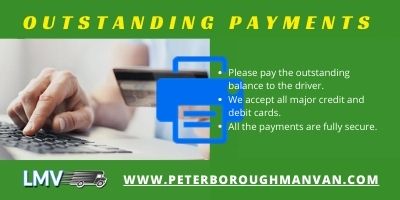 Payments for PETERBOROUGH MAN VAN services in London
