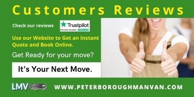 Great service by Peterborough Man Van - very willing and efficient