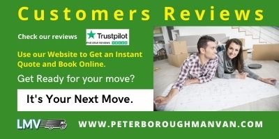 Excellent service from Peterborough Man Van - helpful and polite