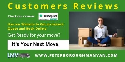 The guys from Peterborough Man Van did an excellent moving job